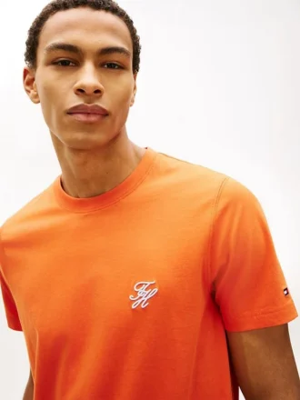 Embroidered Script Monogram T-Shirt