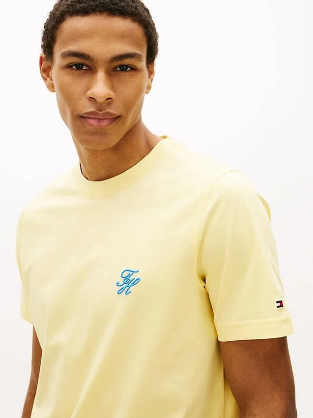 Embroidered Script Monogram T-Shirt Embroidered Script Monogram T-Shirt
