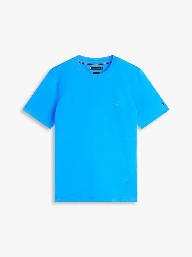 Embroidered Script Monogram T-Shirt Embroidered Script Monogram T-Shirt