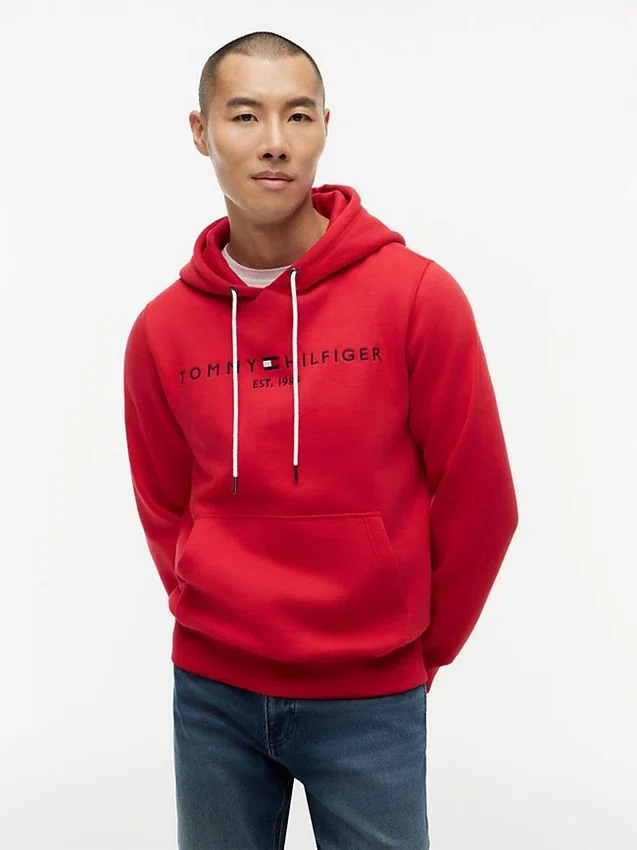 Embroidered Tommy Logo Hoodie Embroidered Tommy Logo Hoodie