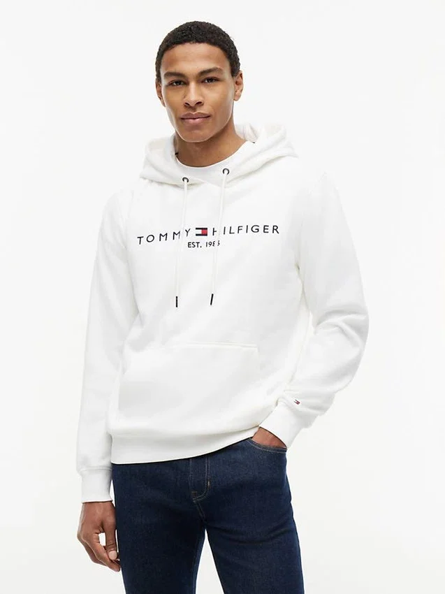 Embroidered Tommy Logo Hoodie Embroidered Tommy Logo Hoodie