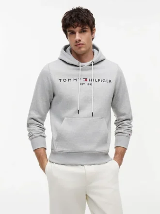 Embroidered Tommy Logo Hoodie