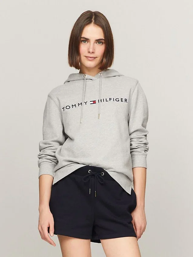 Embroidered Tommy Logo Hoodie Embroidered Tommy Logo Hoodie
