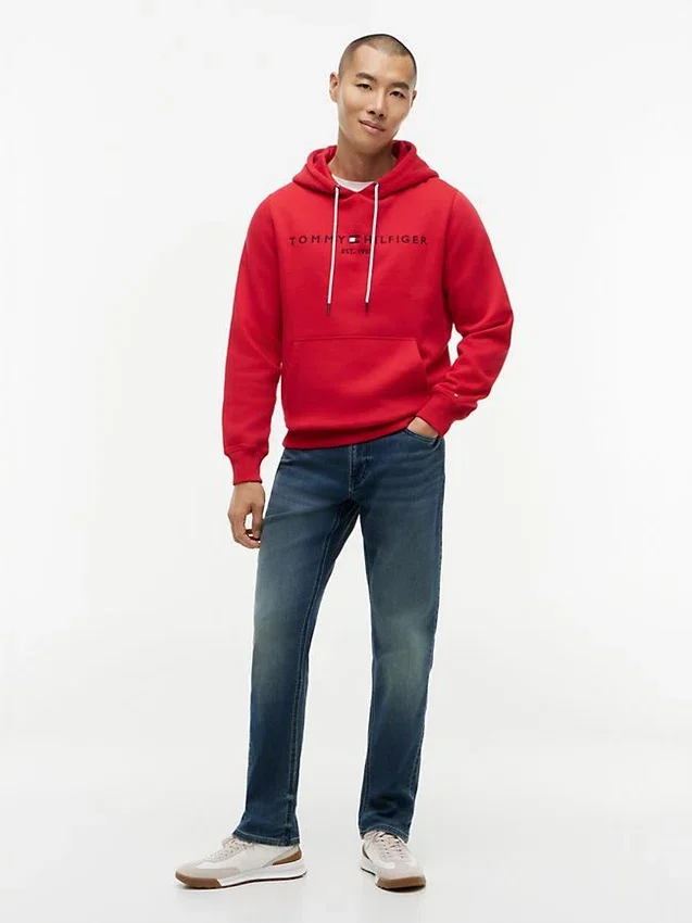 Embroidered Tommy Logo Hoodie Embroidered Tommy Logo Hoodie