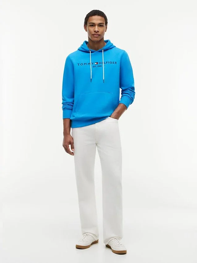 Embroidered Tommy Logo Hoodie Embroidered Tommy Logo Hoodie