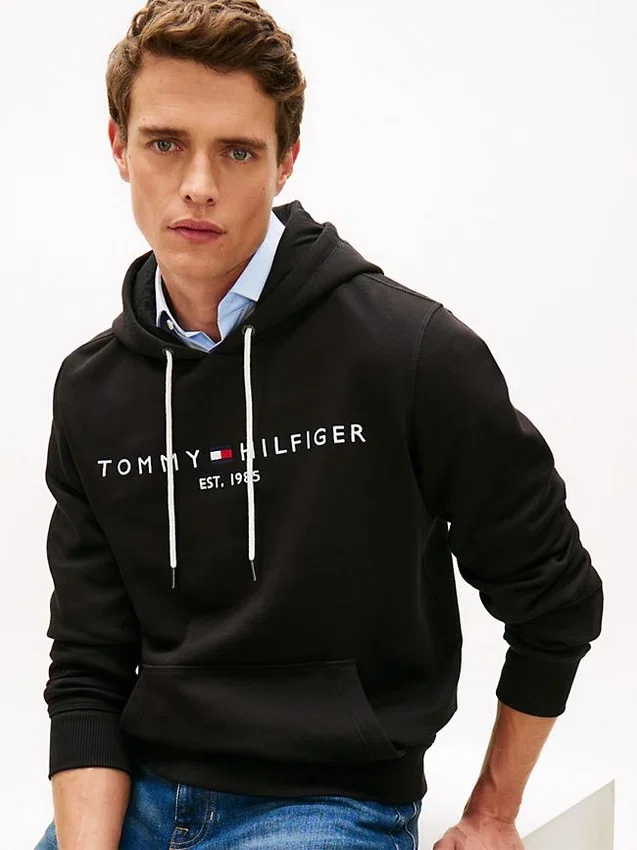 Embroidered Tommy Logo Hoodie Embroidered Tommy Logo Hoodie