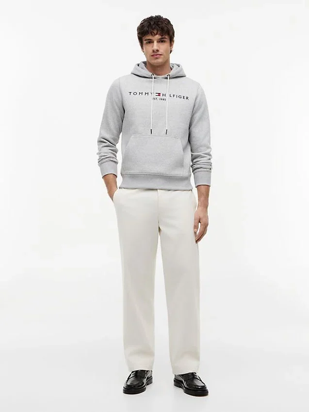 Embroidered Tommy Logo Hoodie Embroidered Tommy Logo Hoodie