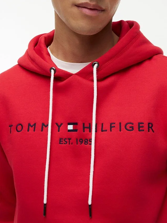 Embroidered Tommy Logo Hoodie Embroidered Tommy Logo Hoodie