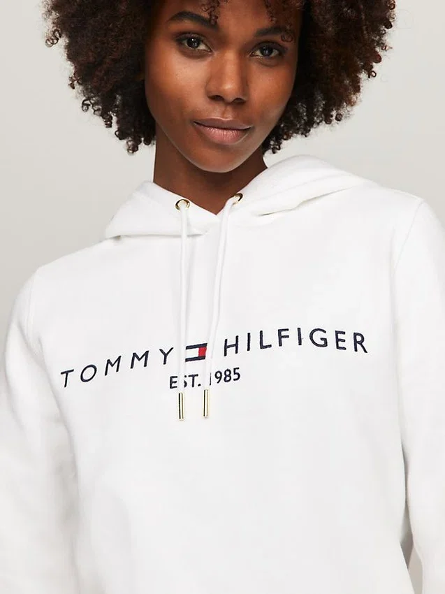 Embroidered Tommy Logo Hoodie Embroidered Tommy Logo Hoodie