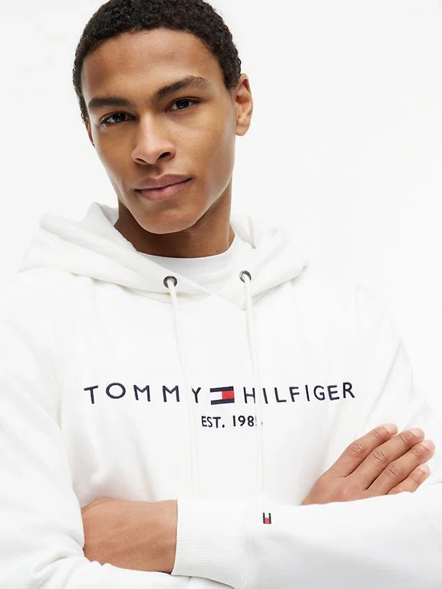 Embroidered Tommy Logo Hoodie Embroidered Tommy Logo Hoodie