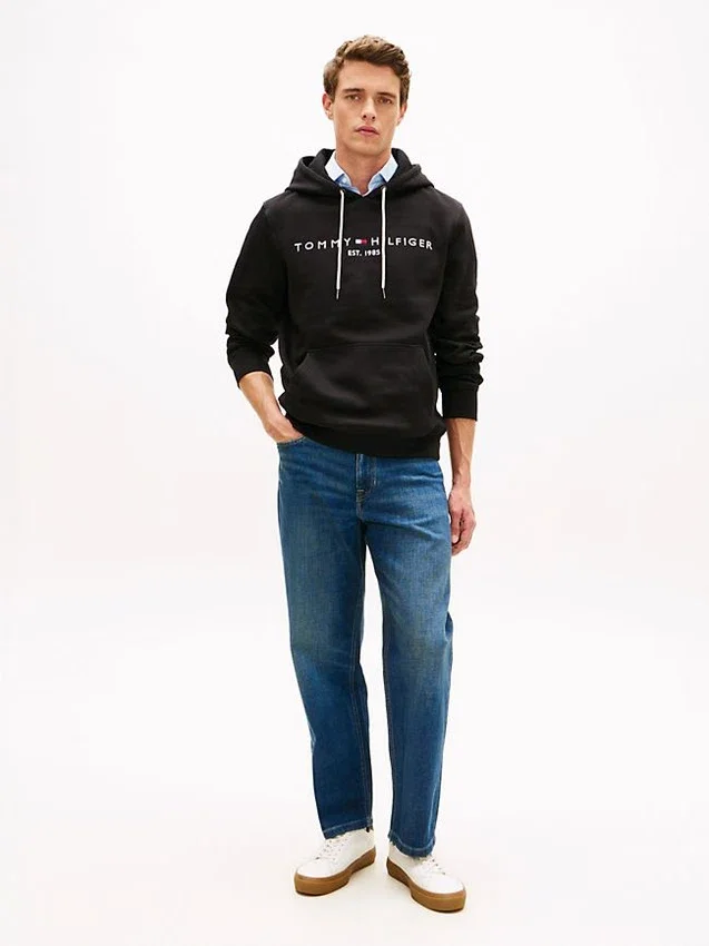 Embroidered Tommy Logo Hoodie Embroidered Tommy Logo Hoodie
