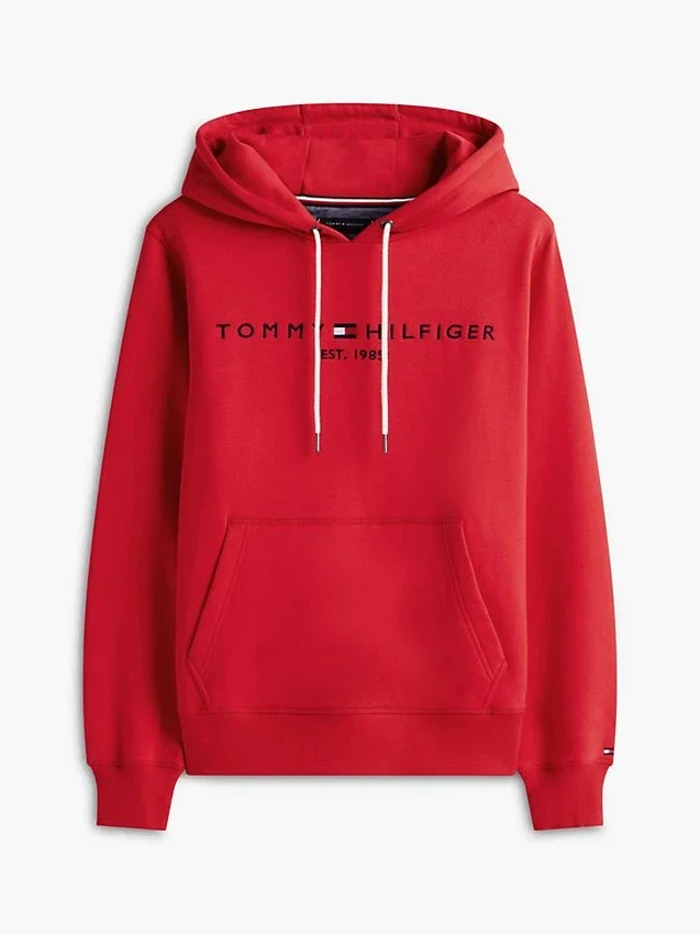 Embroidered Tommy Logo Hoodie Embroidered Tommy Logo Hoodie