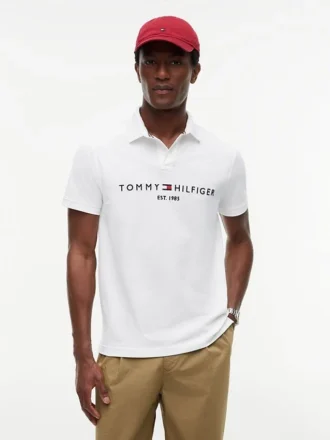 Embroidered Tommy Logo Polo