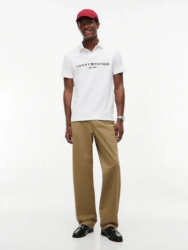 Embroidered Tommy Logo Polo Embroidered Tommy Logo Polo