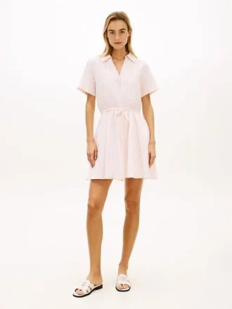 Essential Striped Linen-Blend Dress