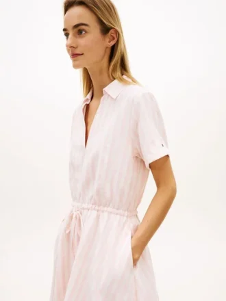 Essential Striped Linen-Blend Dress