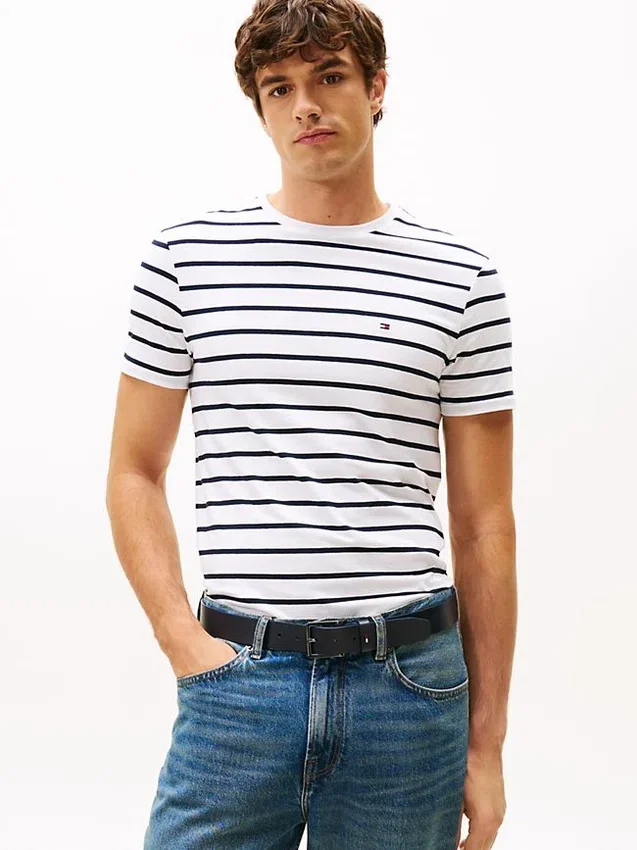 Extra Slim Stripe Stretch-Cotton T-Shirt Extra Slim Stripe Stretch-Cotton T-Shirt