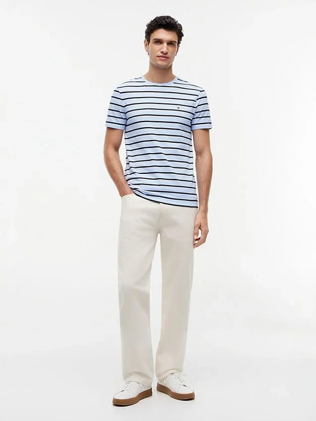 Extra Slim Stripe Stretch-Cotton T-Shirt Extra Slim Stripe Stretch-Cotton T-Shirt