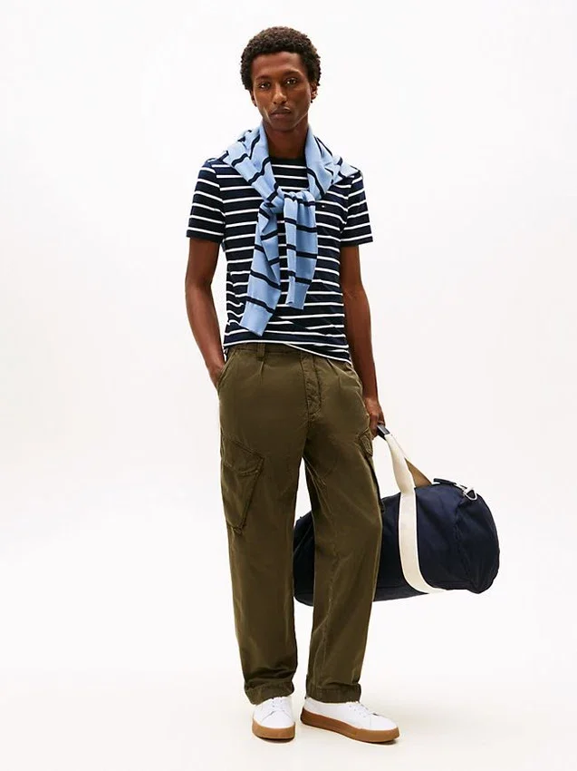 Extra Slim Stripe Stretch-Cotton T-Shirt Extra Slim Stripe Stretch-Cotton T-Shirt