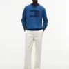 Flag Logo Indigo-Dyed Raglan Sweatshirt Flag Logo Indigo-Dyed Raglan Sweatshirt