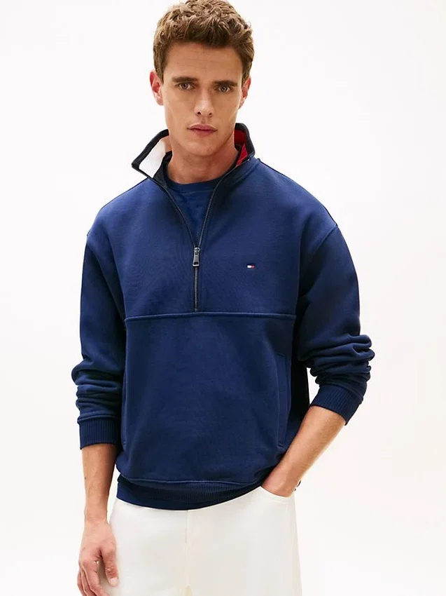 Flag Logo Quarter-Zip Sweatshirt Flag Logo Quarter-Zip Sweatshirt