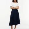 Flag Logo Trim Midi Skirt Flag Logo Trim Midi Skirt