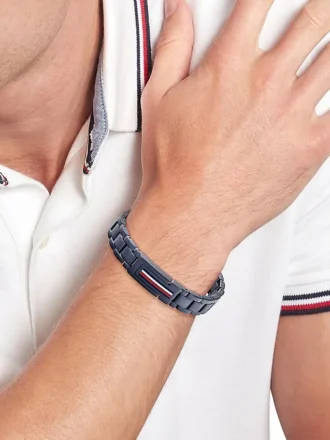 Flag Stripe Stainless Steel Bracelet