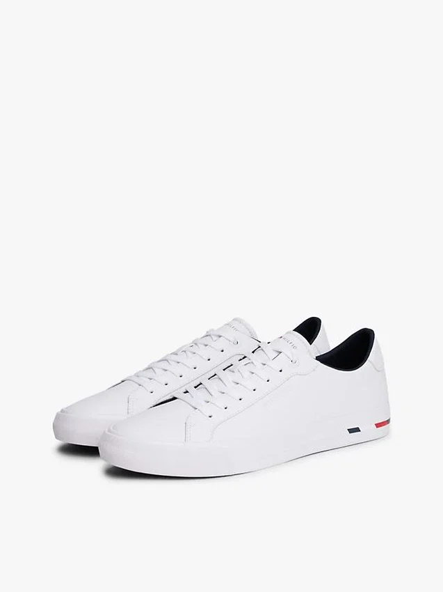 Flag Stripe Vulcanized Leather Sneaker Flag Stripe Vulcanized Leather Sneaker