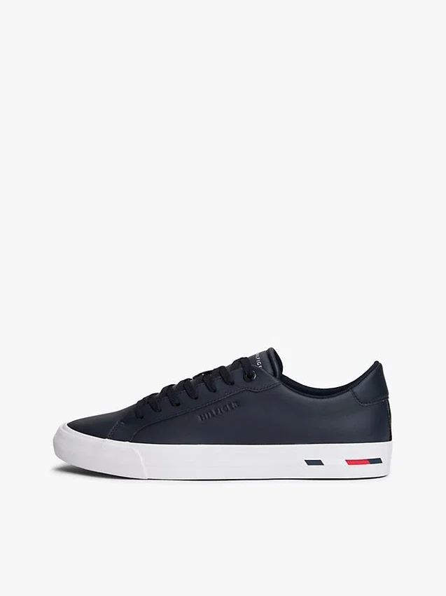 Flag Stripe Vulcanized Leather Sneaker Flag Stripe Vulcanized Leather Sneaker