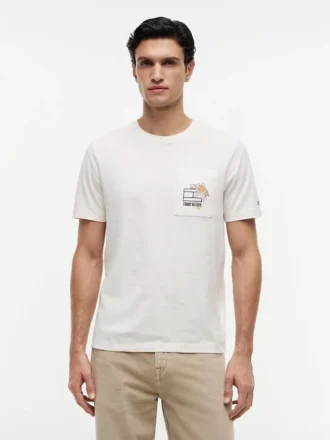 Floral Flag Logo Pocket T-Shirt