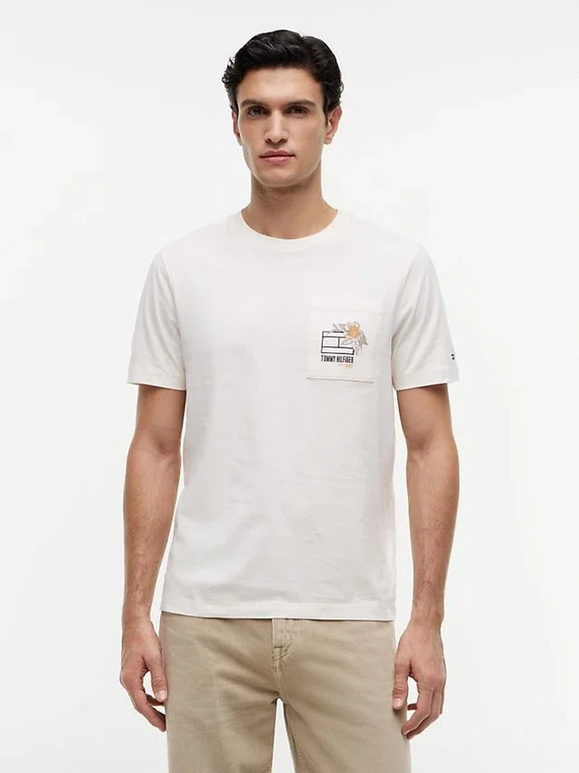 Floral Flag Logo Pocket T-Shirt Floral Flag Logo Pocket T-Shirt