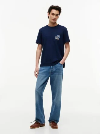 Floral Flag Logo Pocket T-Shirt