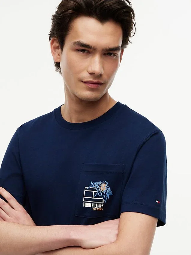 Floral Flag Logo Pocket T-Shirt Floral Flag Logo Pocket T-Shirt