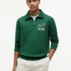 Floral Logo Quarter-Zip Polo Sweatshirt Floral Logo Quarter-Zip Polo Sweatshirt