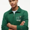 Floral Logo Quarter-Zip Polo Sweatshirt Floral Logo Quarter-Zip Polo Sweatshirt