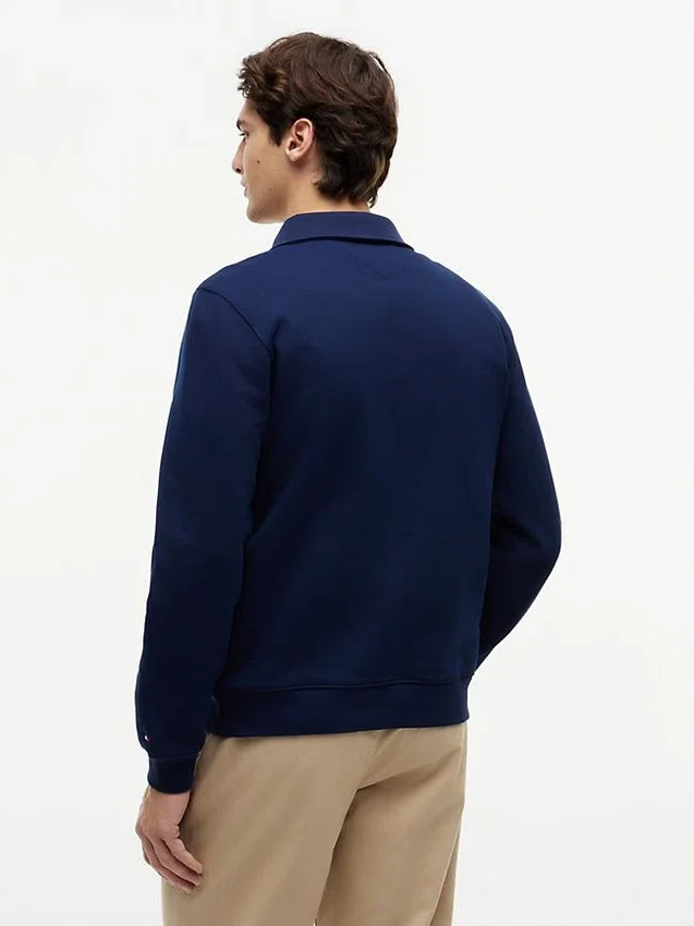 Floral Logo Quarter-Zip Polo Sweatshirt Floral Logo Quarter-Zip Polo Sweatshirt