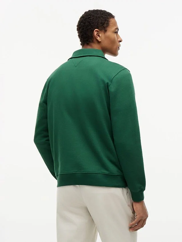 Floral Logo Quarter-Zip Polo Sweatshirt Floral Logo Quarter-Zip Polo Sweatshirt