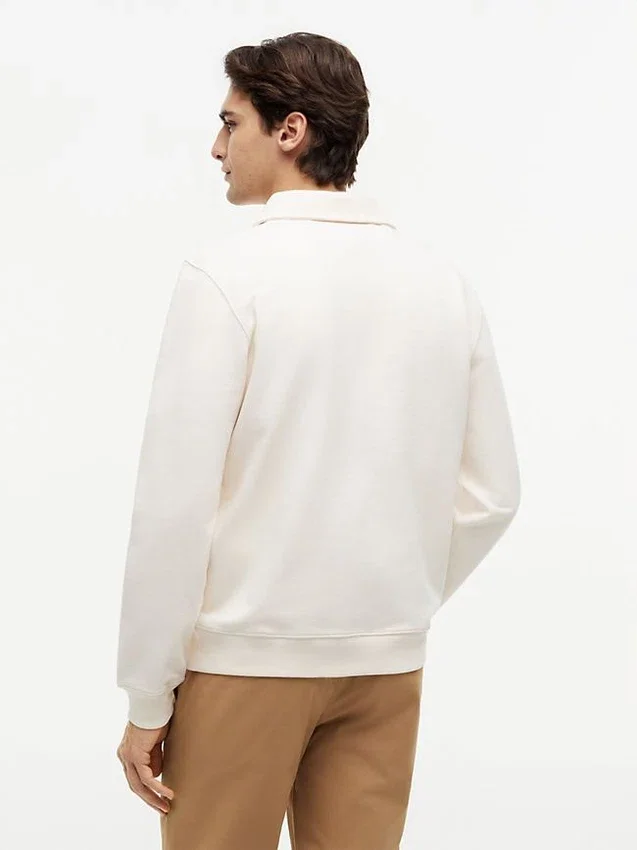 Floral Logo Quarter-Zip Polo Sweatshirt Floral Logo Quarter-Zip Polo Sweatshirt