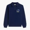 Floral Logo Quarter-Zip Polo Sweatshirt Floral Logo Quarter-Zip Polo Sweatshirt