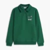 Floral Logo Quarter-Zip Polo Sweatshirt Floral Logo Quarter-Zip Polo Sweatshirt