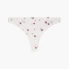 Floral-Printed Jersey Thong Floral-Printed Jersey Thong