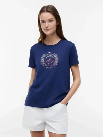 Foiled Laurel Leaf Logo T-Shirt