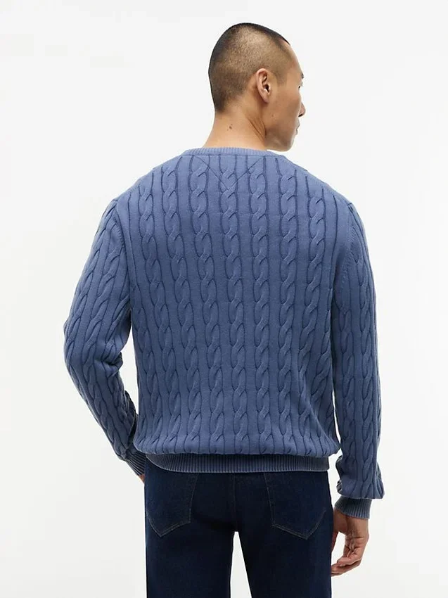 Garment-Dyed Cable Knit Sweater Garment-Dyed Cable Knit Sweater