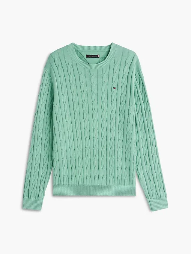 Garment-Dyed Cable Knit Sweater Garment-Dyed Cable Knit Sweater