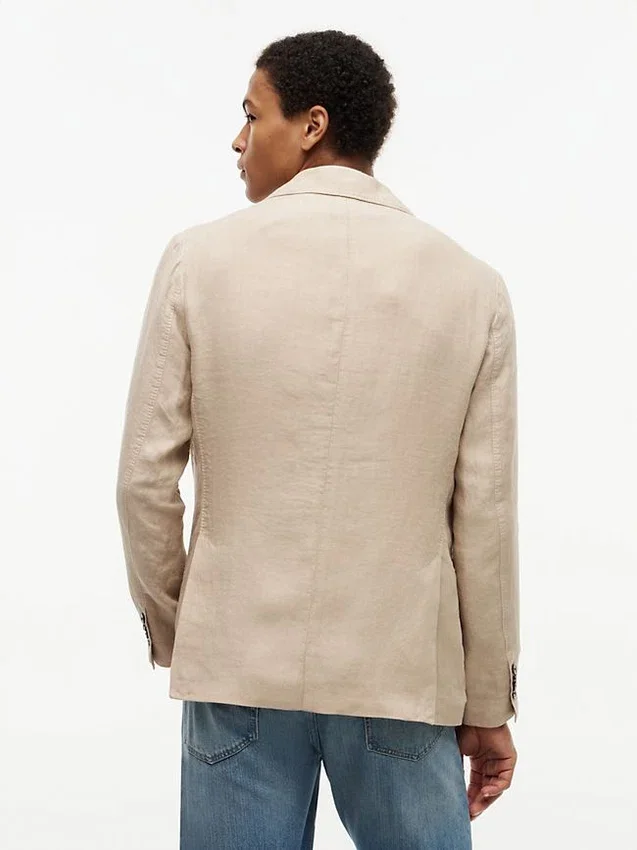 Garment-Dyed Linen Casual Blazer Garment-Dyed Linen Casual Blazer