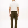 Garment-Dyed Straight Cargo Pants