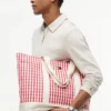 Gingham Canvas Tote Bag Gingham Canvas Tote Bag