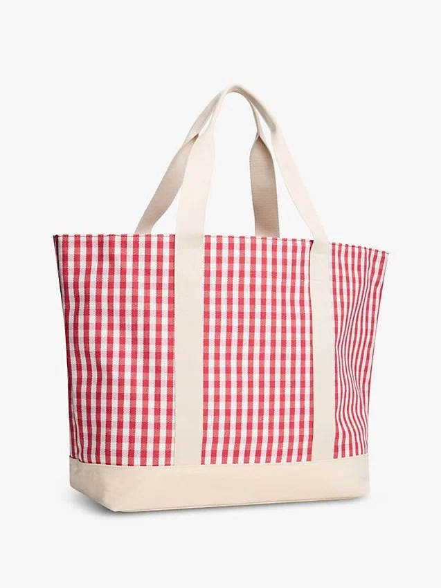 Gingham Canvas Tote Bag Gingham Canvas Tote Bag