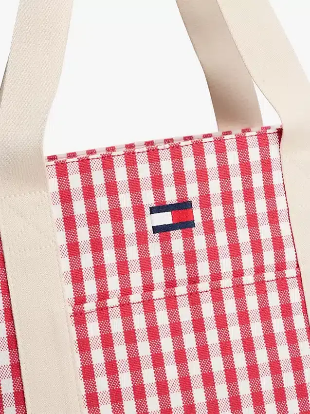 Gingham Canvas Tote Bag Gingham Canvas Tote Bag