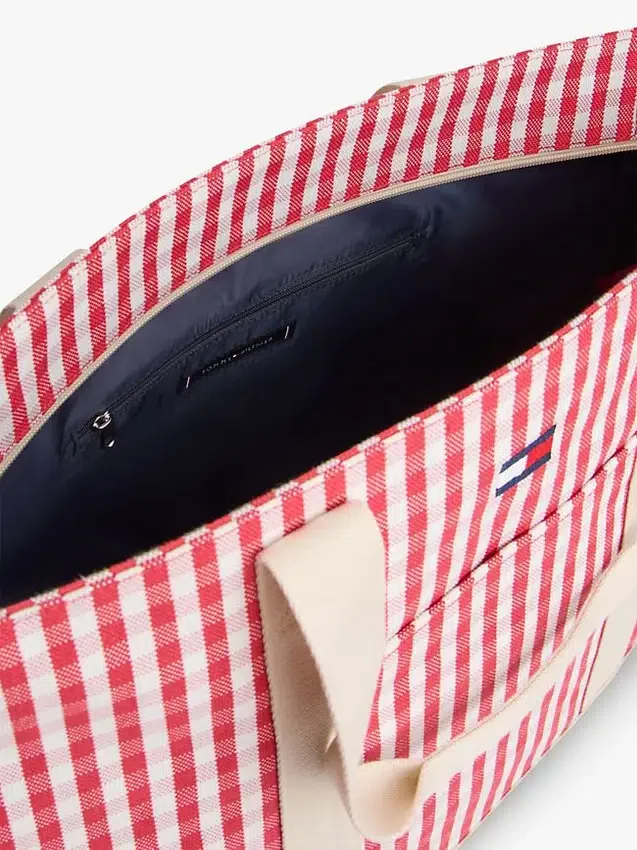 Gingham Canvas Tote Bag Gingham Canvas Tote Bag